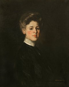 ダークブルーのマヤの肖像、1903 作： Robert Cozad Henri